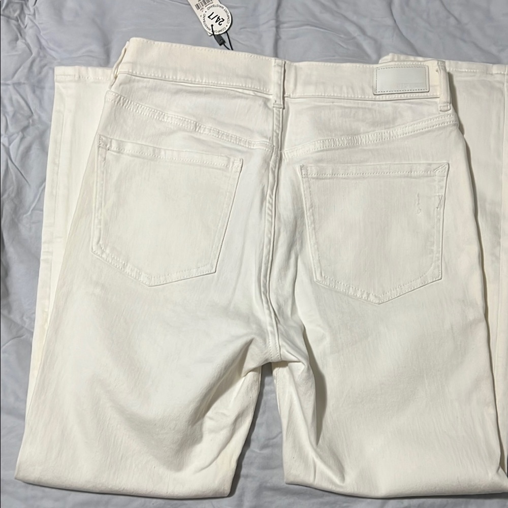 Express White Super High Rise Jeans - Picture 3 of 5